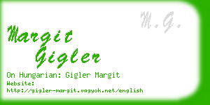 margit gigler business card